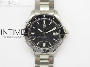 AQUARACER SS BLACK DIAL BLACK BEZEL