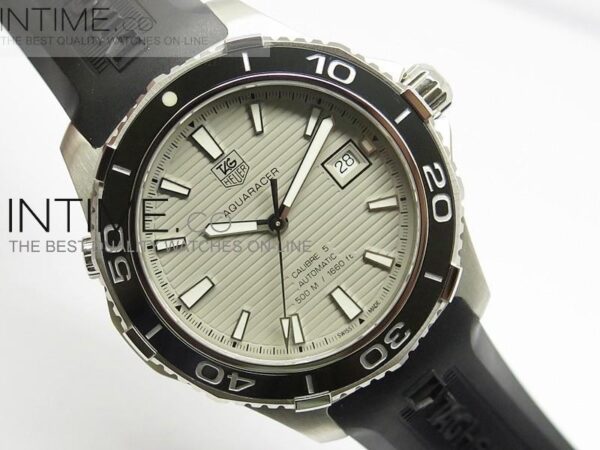 AQUARACER SS GREY DIAL BLACK - Image 2