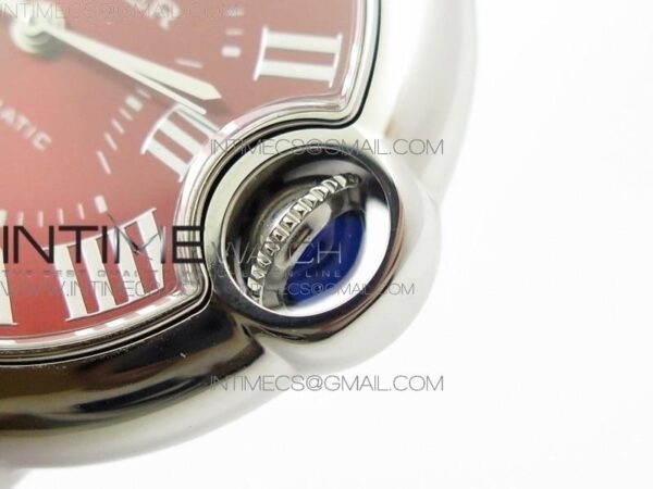 Ballon Bleu 33mm SS AF Red Dial on Red Croco Leather Strap - Image 2