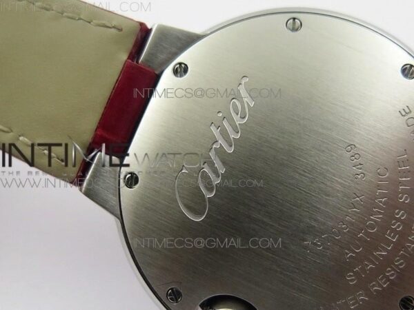 Ballon Bleu 33mm SS AF Red Dial on Red Croco Leather Strap - Image 22