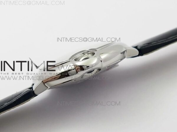 Ballon Bleu 33mm SS AF white Textured Dial on Black Croco Leather Strap - Image 16
