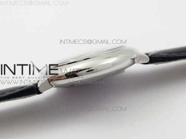Ballon Bleu 33mm SS AF white Textured Dial on Black Croco Leather Strap - Image 18