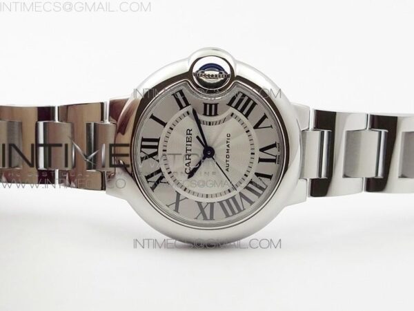 Ballon Bleu 33mm SS AF White Textured Dial on SS Bracelet - Image 3
