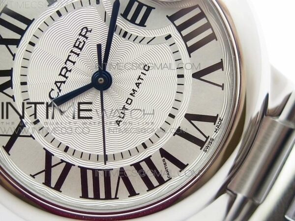 Ballon Bleu 33mm SS AF White Textured Dial on SS Bracelet - Image 6