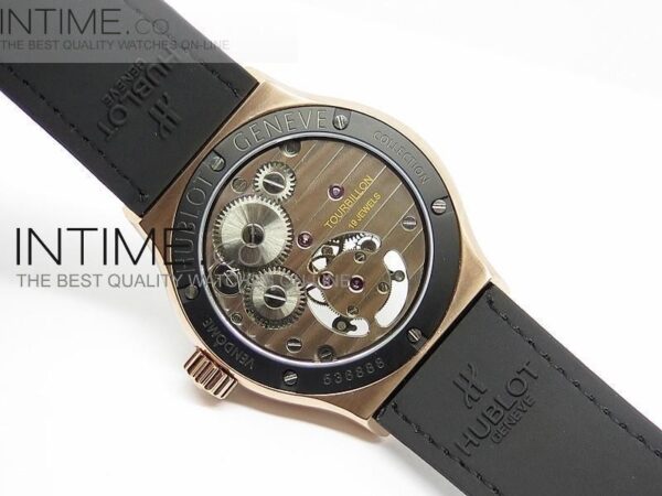 BIG BANG CLASSIC FUSION RG DLC BEZEL BLACK DIAL FLYING TOURBILLION - Image 10
