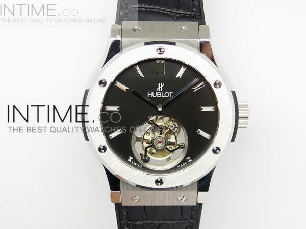 BIG BANG CLASSIC FUSION SS BLACK DIAL FLYING TOURBILLION