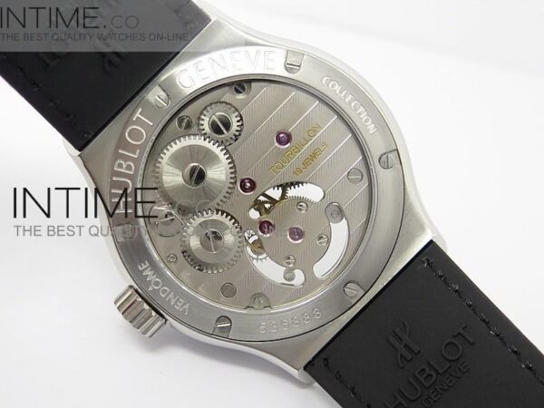 BIG BANG CLASSIC FUSION SS DLC BEZEL WHITE DIAL FLYING TOURBILLION - Image 9