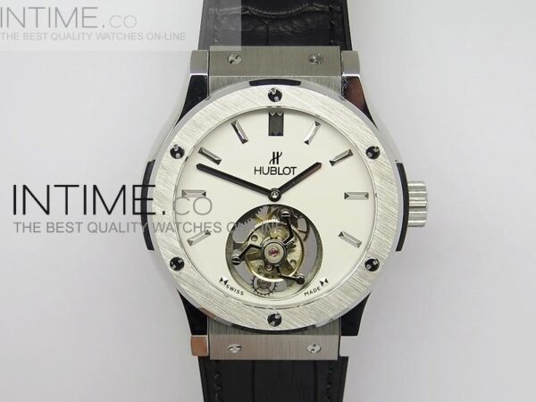 BIG BANG CLASSIC FUSION SS WHITE DIAL FLYING TOURBILLION