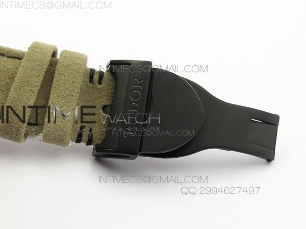 BLACK SHIELD REAL CERAMIC ZF 1:1 BEST EDITION ON BROWN LEATHER STRAP A7753 - Image 9