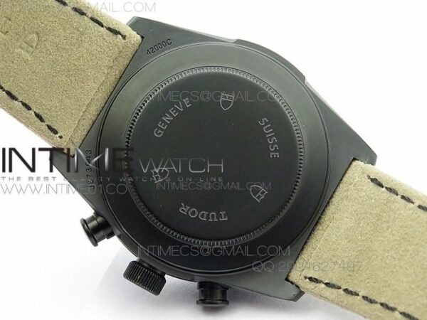 BLACK SHIELD REAL CERAMIC ZF 1:1 BEST EDITION ON BROWN LEATHER STRAP A7753 - Image 12