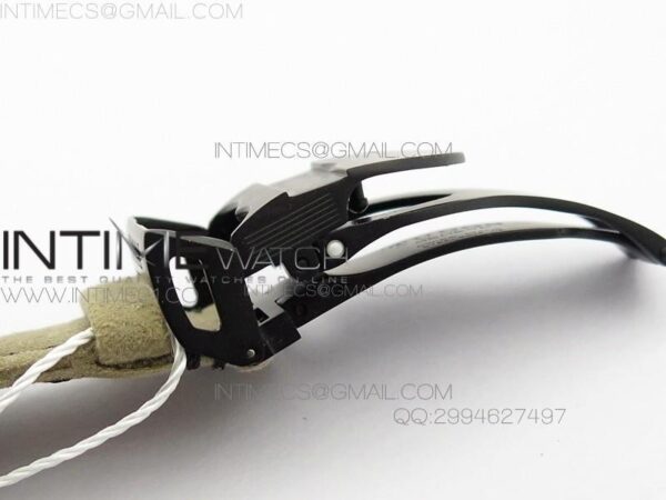 BLACK SHIELD REAL CERAMIC ZF 1:1 BEST EDITION ON BROWN LEATHER STRAP A7753 - Image 8
