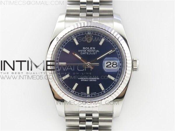 DateJust 36mm 126234 904L SS VSF 1:1 Best Edition Blue Fluted Bezel on Jubilee Bracelet VS3135 - Image 38