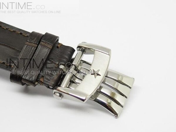 El Primero SS AXF Silver Dial on Black Leather Strap - Image 3