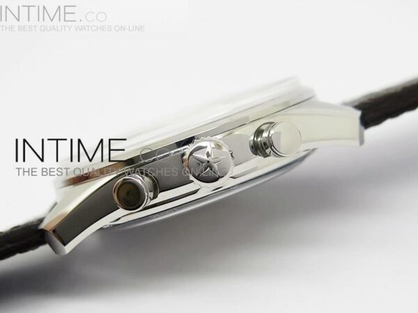El Primero SS AXF Silver Dial on Black Leather Strap - Image 10