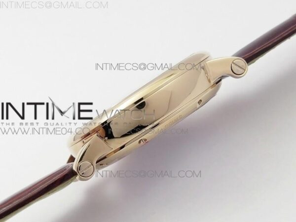 Rotonde Flying Tourbillon RG BLF White Dial on Brown Leather Strap V2 - Image 7