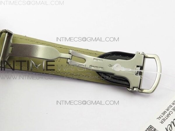 Rotonde Flying Tourbillon SS BLF White Dial Diamonds Bezel on Black Leather Strap V2 - Image 7