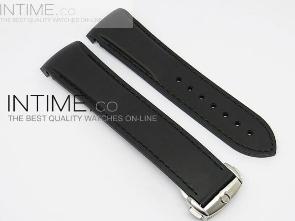 RUBBER STRAP FOR 45MM CERAMIC PLANET OCEAN BLACK
