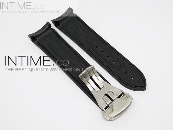 RUBBER STRAP FOR 45MM CERAMIC PLANET OCEAN BLACK - Image 3