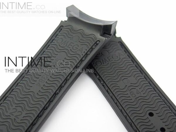 RUBBER STRAP FOR 45MM CERAMIC PLANET OCEAN BLACK - Image 2