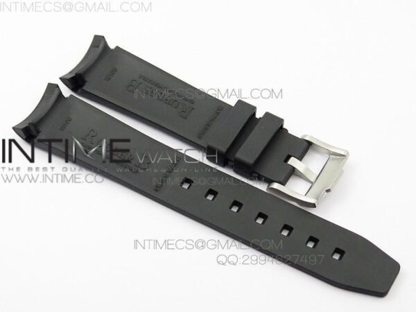 RUBBERB WHITE LINE RUBBER STRAP WITH TANG BUCKLE FOR SUBMARINER - Image 8