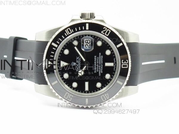 RUBBERB WHITE LINE RUBBER STRAP WITH TANG BUCKLE FOR SUBMARINER - Image 7