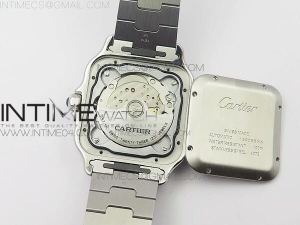 Santos de Cartier 40mm 2018 SS/YG BVF RG Bezel White Dial on SS/YG SmartLinks Bracelet - Image 18