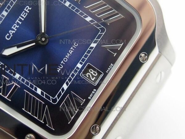 Santos de Cartier 40mm 2018 SS/YG BVF RG Bezel White Dial on SS/YG SmartLinks Bracelet - Image 3
