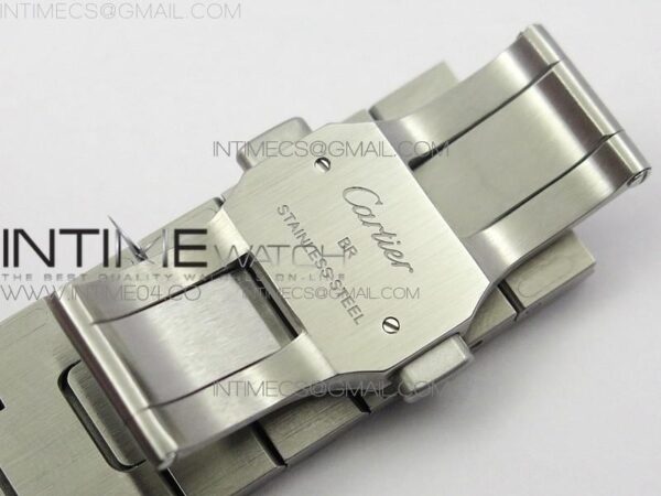 Santos de Cartier 40mm 2018 SS/YG BVF RG Bezel White Dial on SS/YG SmartLinks Bracelet - Image 21