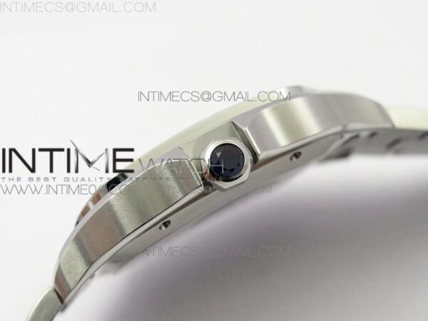 Santos de Cartier 40mm 2018 SS/YG BVF RG Bezel White Dial on SS/YG SmartLinks Bracelet - Image 4