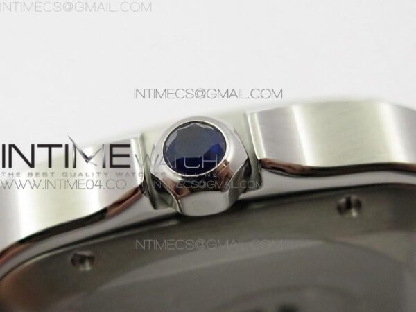 Santos de Cartier 40mm 2018 SS/YG BVF RG Bezel White Dial on SS/YG SmartLinks Bracelet - Image 6