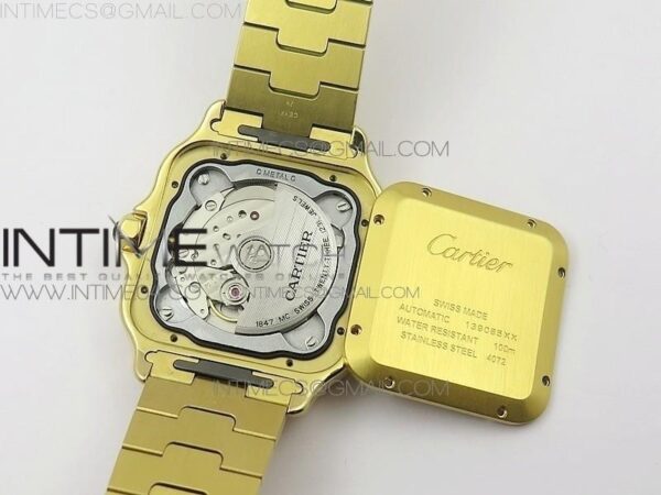 Santos de Cartier 40mm 2018 BVF  YG White Dial on YG SmartLinks Bracelet - Image 22