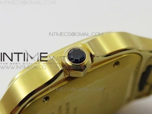 Santos de Cartier 40mm 2018 BVF  YG White Dial on YG SmartLinks Bracelet - Image 7