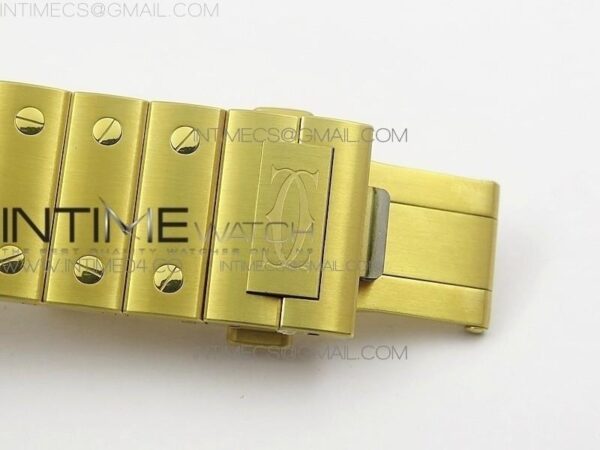 Santos de Cartier 40mm 2018 BVF  YG White Dial on YG SmartLinks Bracelet - Image 10