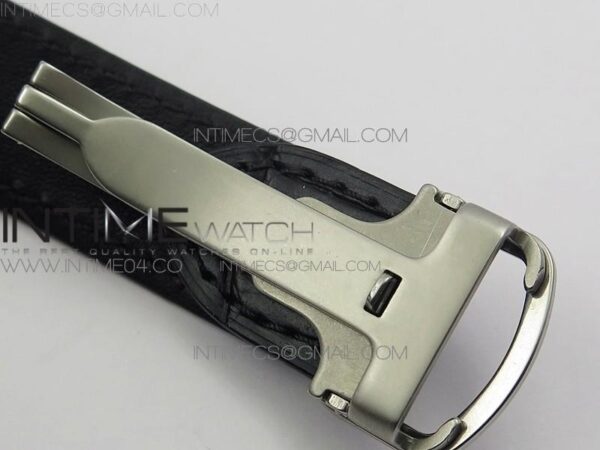 Santos de Cartier 40mm 2018 SS/RG V6F White Dial on Black Leather Strap - Image 11