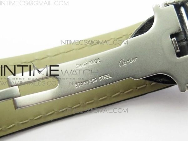 Tank Solo 41mm SS KZF  White Dial on Black Leather Strap - Image 12