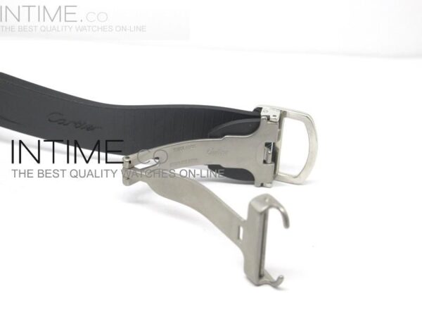 XL Roadster S SS White Dial Chronograph on Black Rubber Strap - Image 3