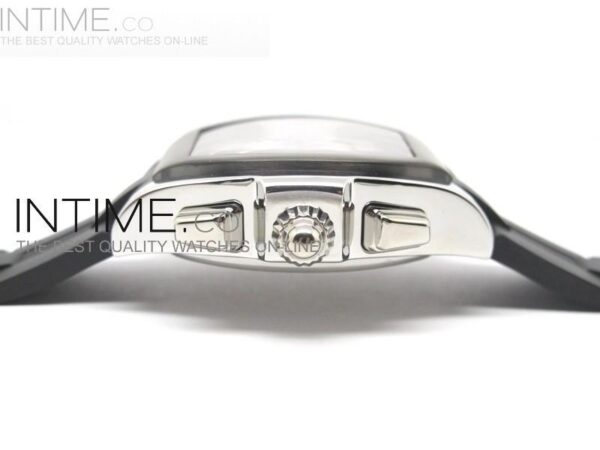 XL Roadster S SS White Dial Chronograph on Black Rubber Strap - Image 4