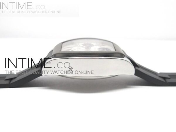 XL Roadster S SS White Dial Chronograph on Black Rubber Strap - Image 5