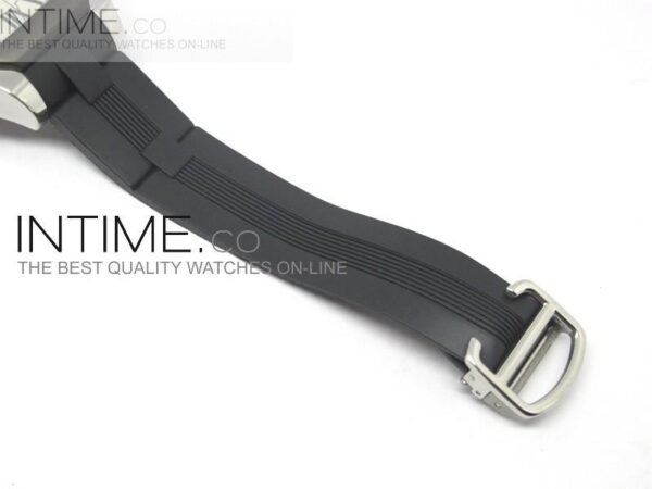 XL Roadster S SS White Dial Chronograph on Black Rubber Strap - Image 8