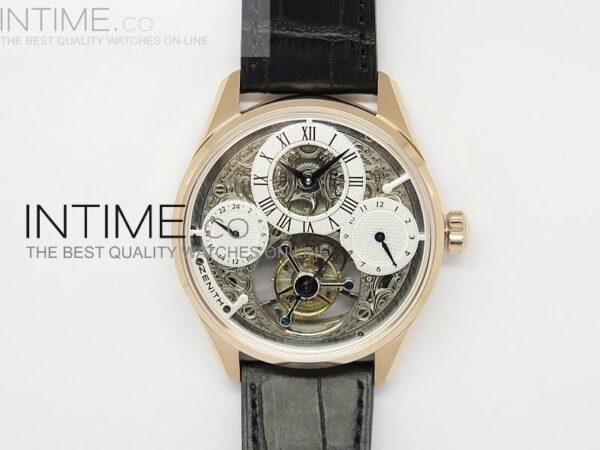 Zenith Tourbillon RG White Skeleton Dial