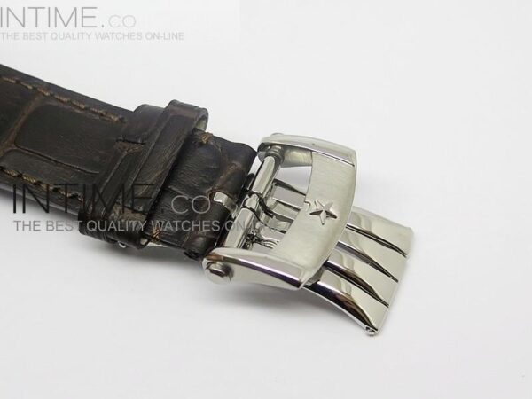 Zenith Tourbillon SS White Skeleton Dial on Brown Leather Strap - Image 7