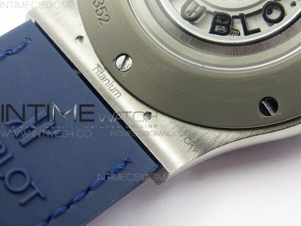 CLASSIC FUSION 45MM TITANIUM WWF 1:1 BEST EDITION BLUE DIAL ON BLUE GUMMY STRAP ASIAN HB1112 - Image 20