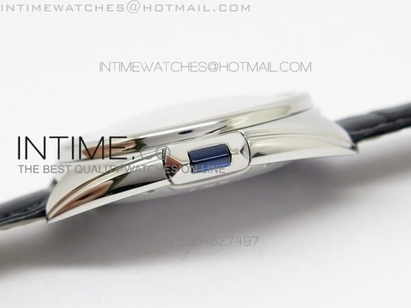 CLE DE CARTIER SS V6F WHITE TEXTURED DIAL ON BLACK LEATHER STRAP MIYOTA9015 - Image 7