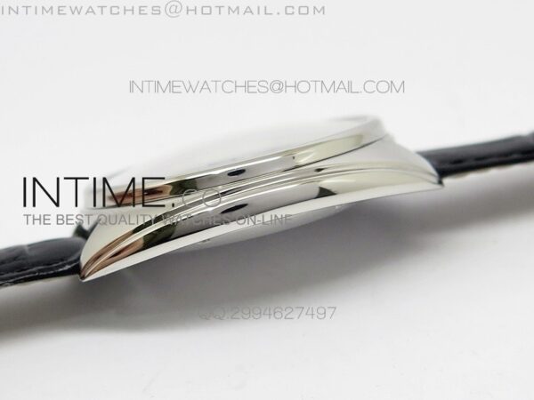 CLE DE CARTIER SS V6F WHITE TEXTURED DIAL ON BLACK LEATHER STRAP MIYOTA9015 - Image 8