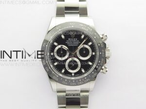 Daytona 116500LN BTF 1:1 Best Edition Black Dial on 904L SS Case and Bracelet SA4130