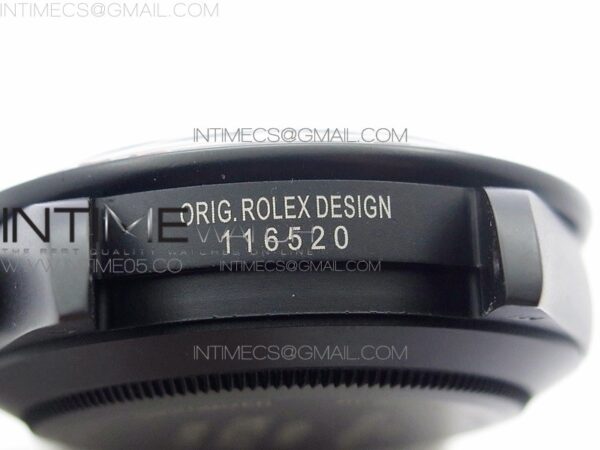 Daytona Blaken Rainbow Crystal Bezel PVD OXF Best Edition Black Dial on PVD Bracelet A7750 - Image 9