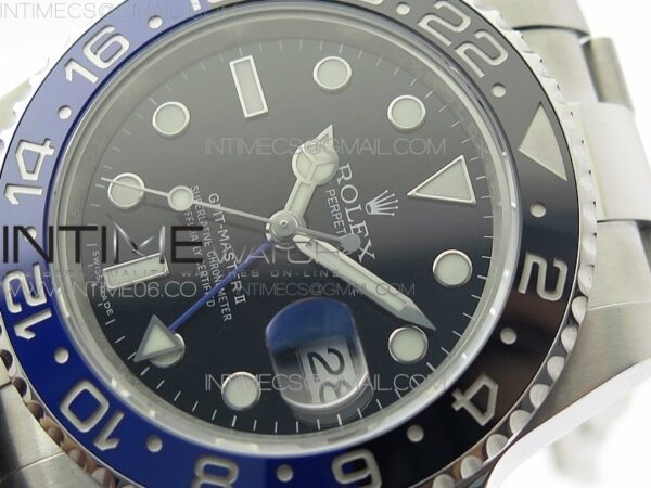 GMT-Master II 116710 BLNR Black/Blue Ceramic 904L Steel VRF 1:1 Best Edition VR3186 CHS V3 (CF Bezel) - Image 4
