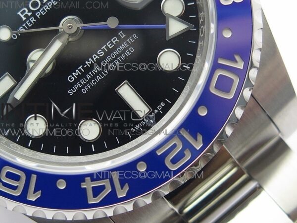 GMT-Master II 116710 BLNR Black/Blue Ceramic 904L Steel VRF 1:1 Best Edition VR3186 CHS V3 (CF Bezel) - Image 5