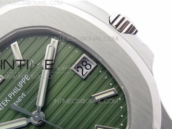 Nautilus 5711/1A PPF 1:1 Best Edition Green Textured Dial on SS Bracelet 324CS V4 - Image 5