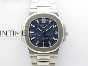 Nautilus 5711 40th Anniversary PPF 1:1 Best Edition Blue Textured Dial on SS Bracelet 324CS V4